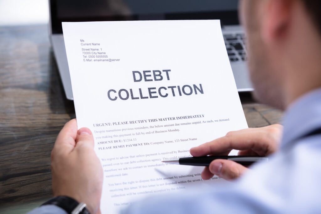 debt collection notice from lvnv funding 