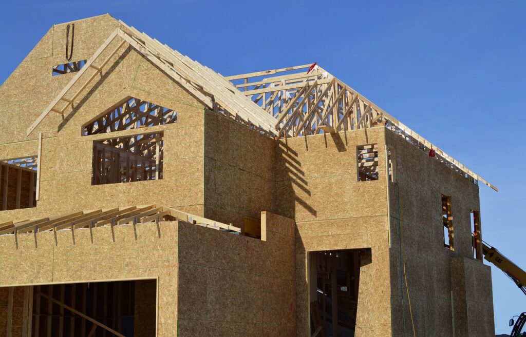 How To Get An FHA Construction Loan: a house being built