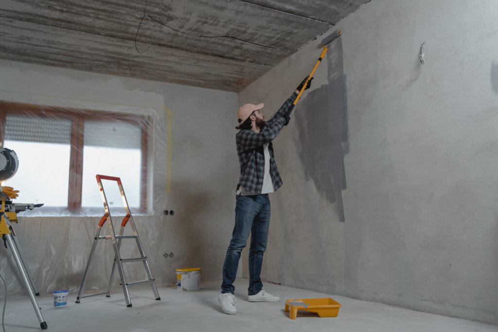 How To Get An FHA Construction Loan: repainting a house interior
